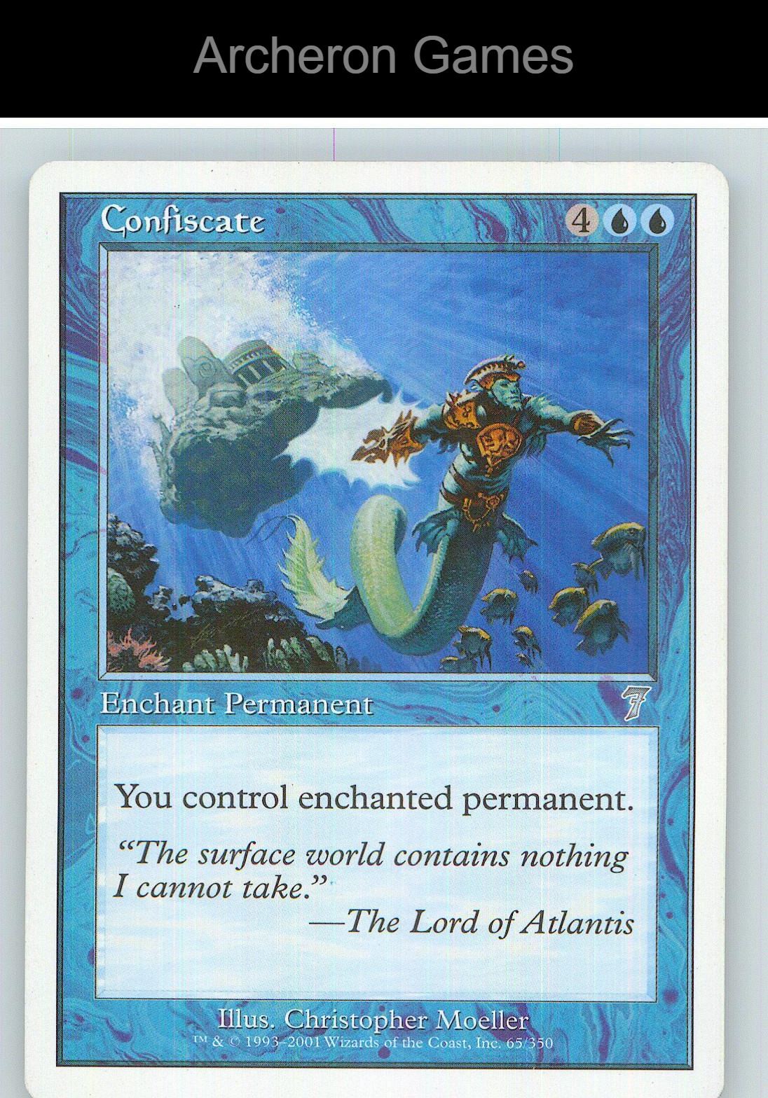 Confiscate 7ED 65 UC MTG Card NM/EX+