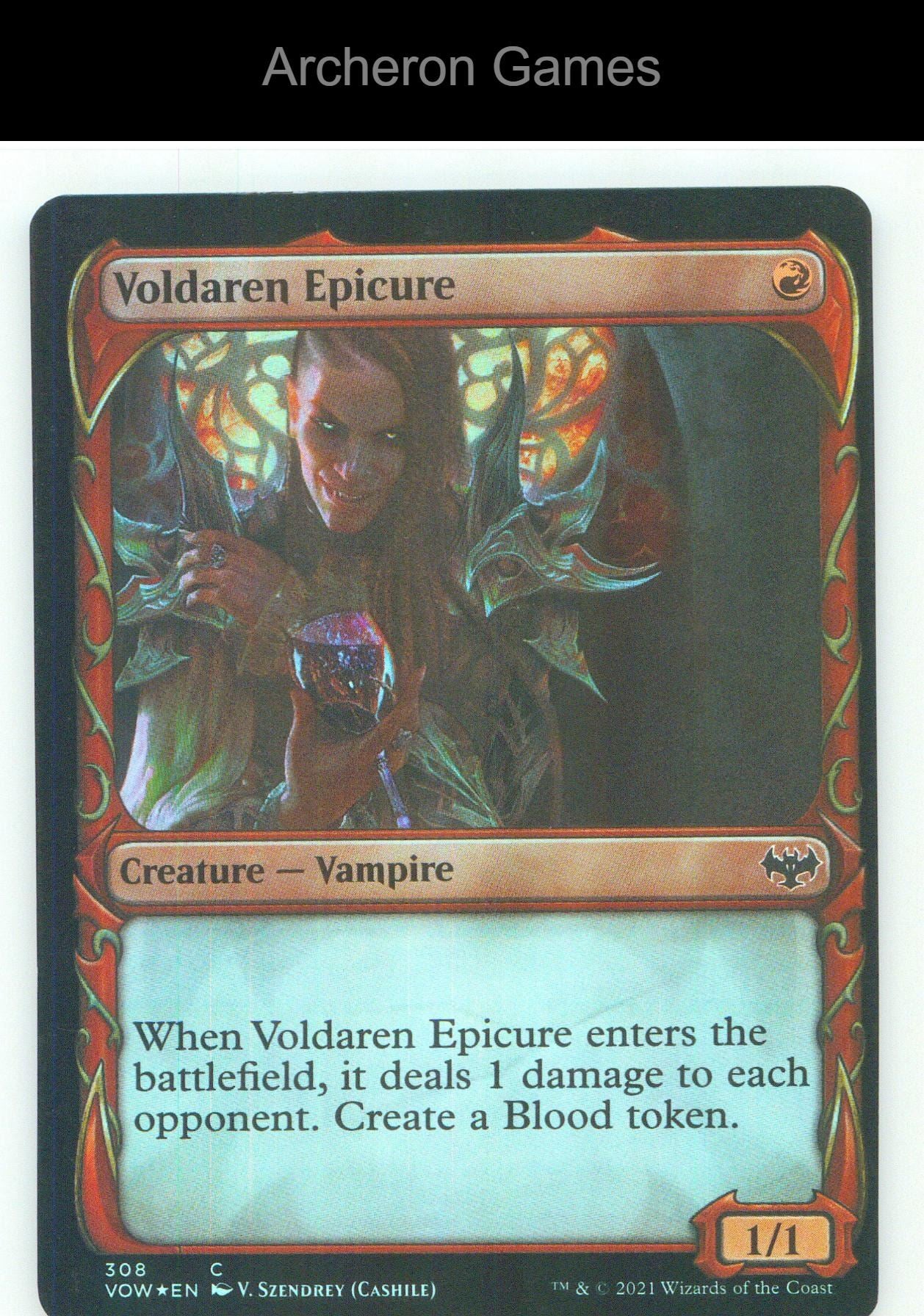Voldaren Epicure (Showcase) VOW 308 C MTG Card NM/EX+ Foil