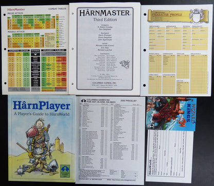 HarnPlayer Fantasy Roleplaying Game Unplayed OOP #1XT