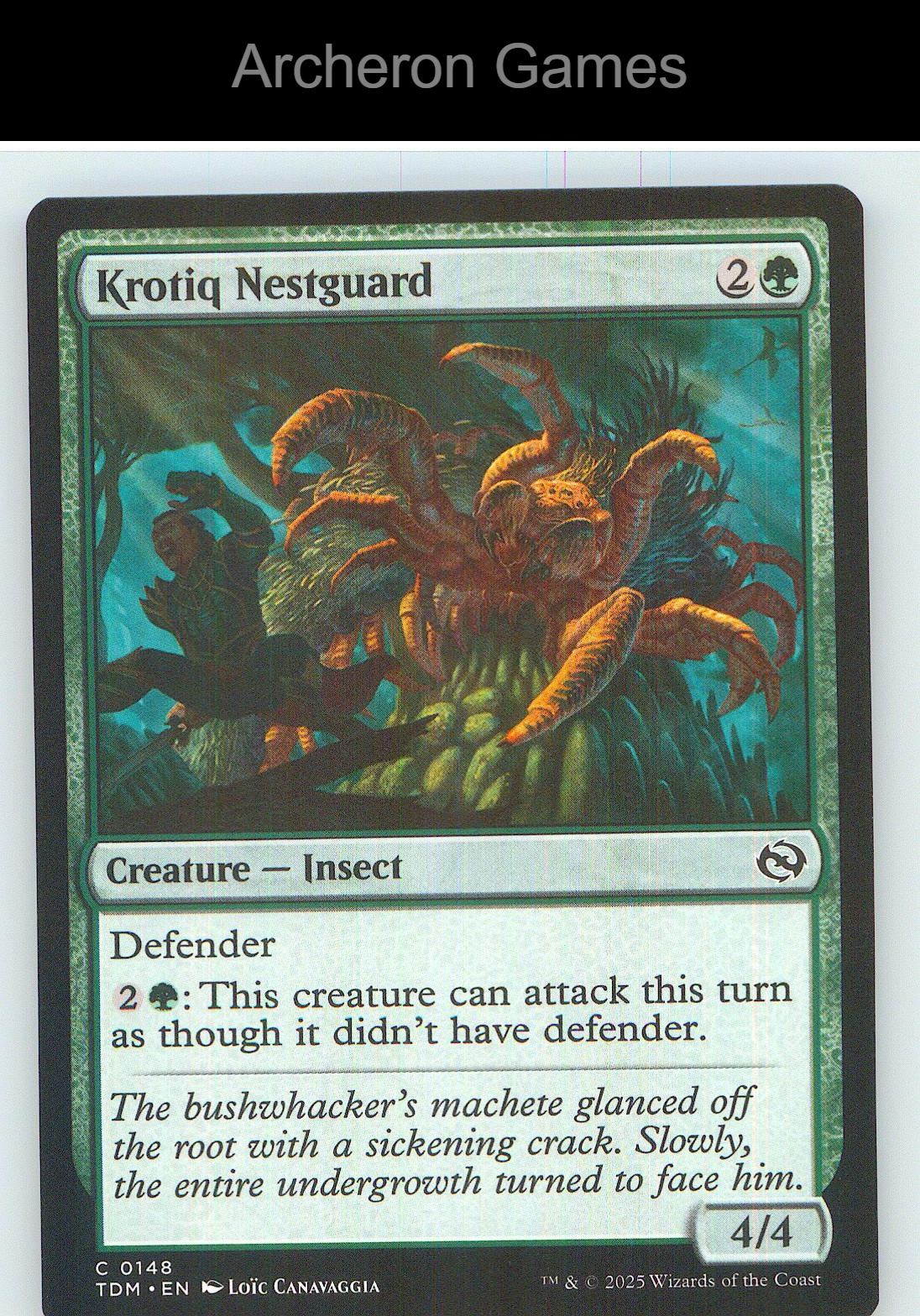 Krotiq Nestguard TDM 148 C MTG Card NM/EX+