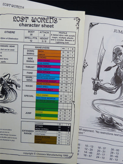 Lost Worlds Fantasy Combat Book Game: Othere Djinn of Destruction Booklet - Nova Rules Booklet #2W1