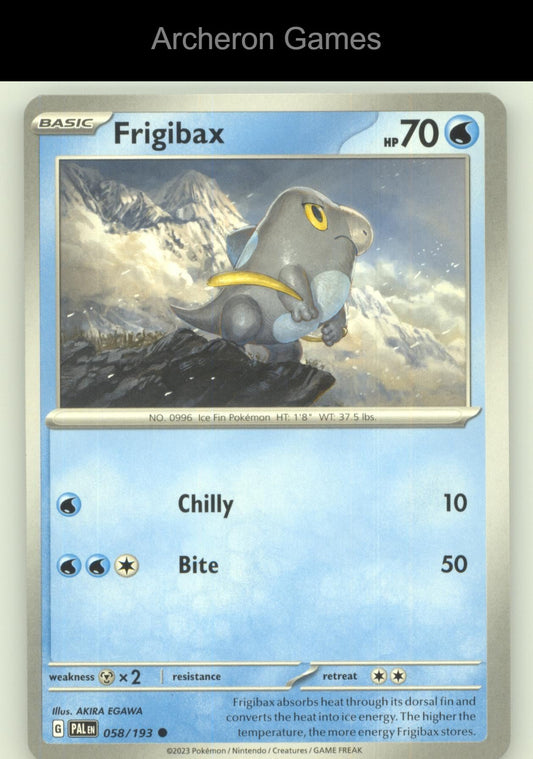 Pokemon Card Frigibax PAL 058/193 C Paldea Evolved