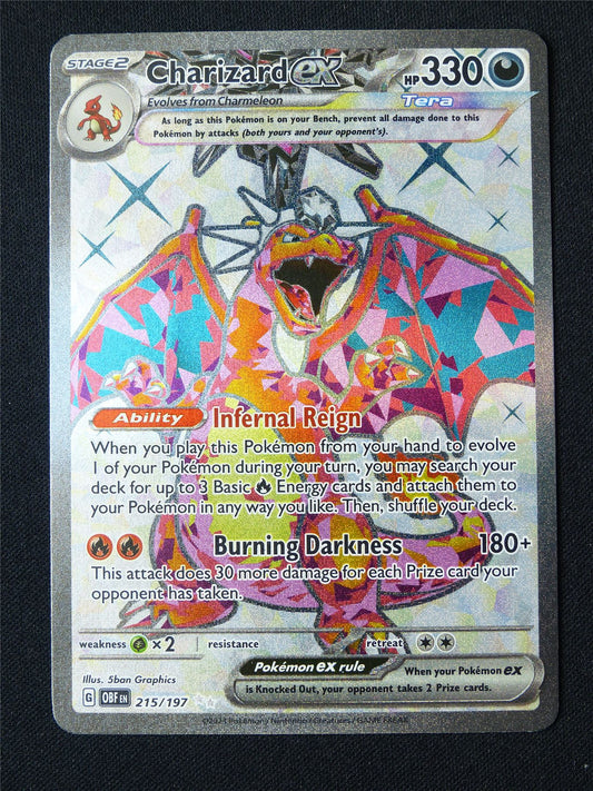 Charizard EX 215/197 Textured Holo - Pokemon Card #4DG