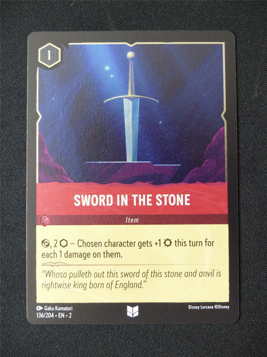 Sword in the Stone 136/204 Foil - Lorcana Card #3CI