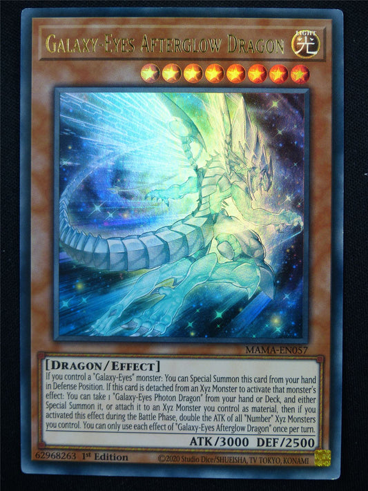 Galaxy-Eyes Afterglow Dragon MAMA Ultra Rare - 1st ed Yugioh Card #4IG