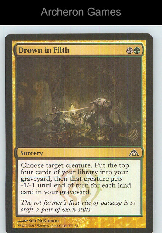 Drown in Filth DGM 67 C MTG Card NM/EX+