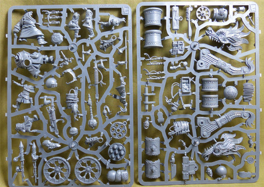 Grand Cannon & Fire Rain Rocket Battery incomplete sprue - Grand Cathay - Warhammer Old World #2EY