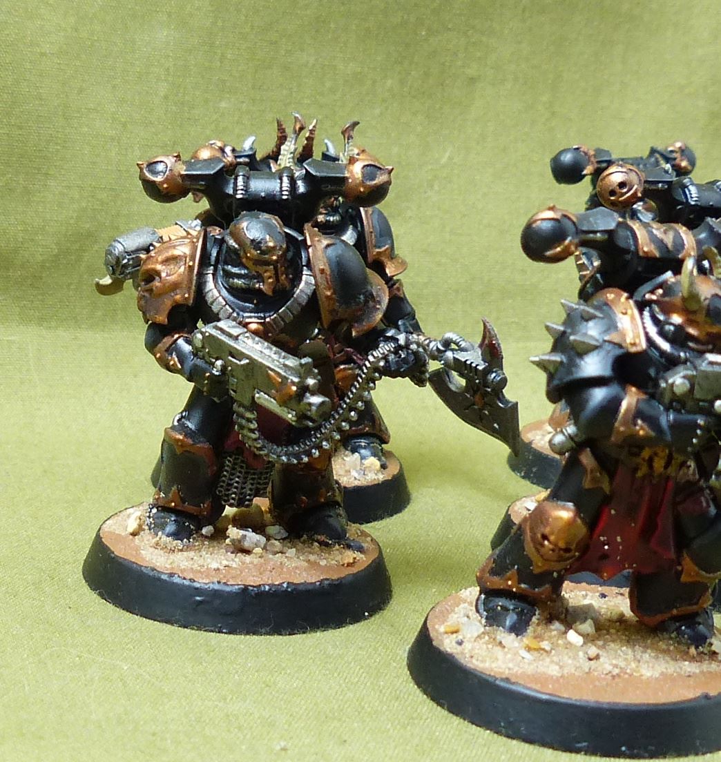 Chaos Space Marines Squad painted - Warhammer 40K #2WS