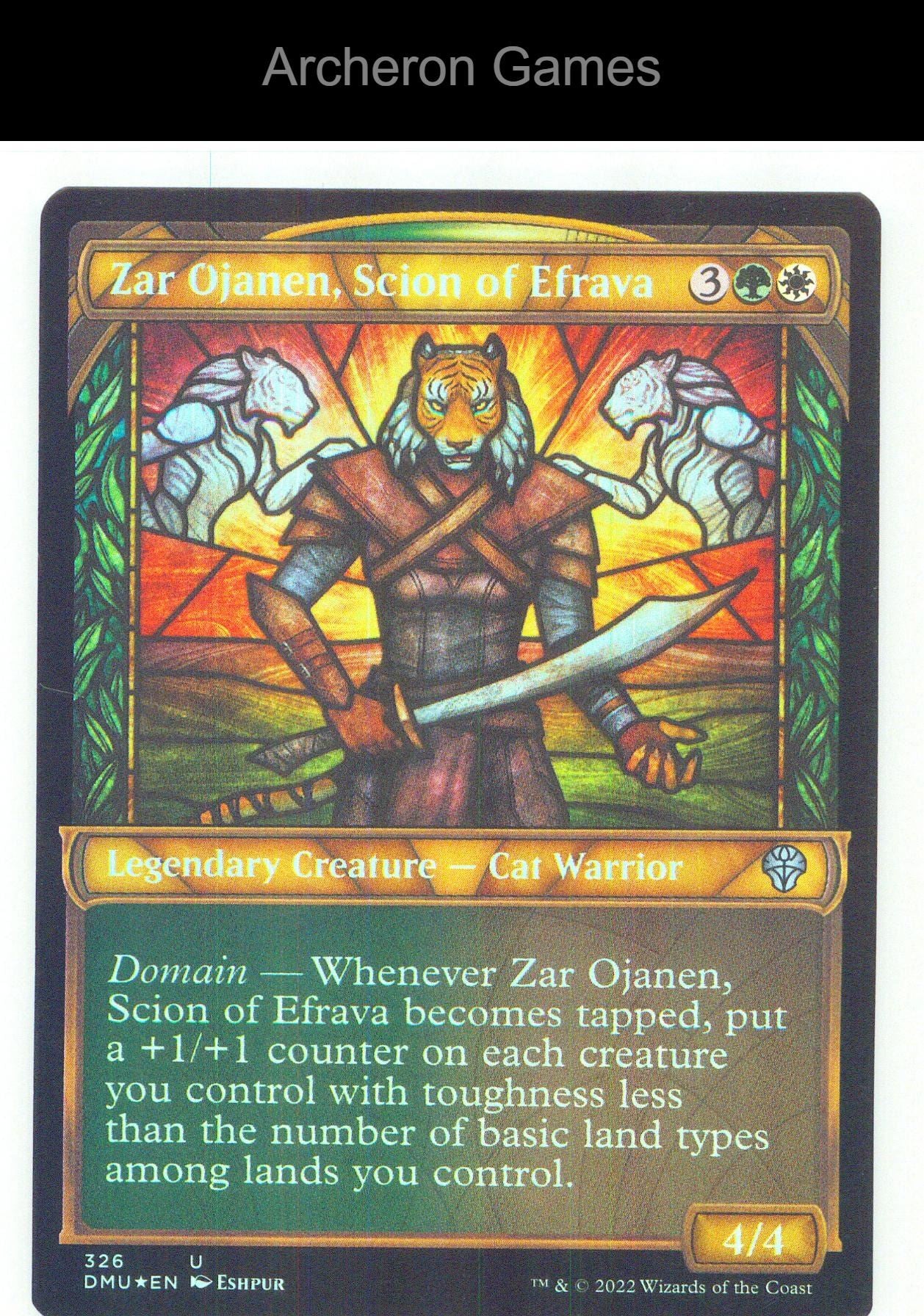 Zar Ojanen, Scion of Efrava (Showcase) DMU 326 UC MTG Card NM/EX+