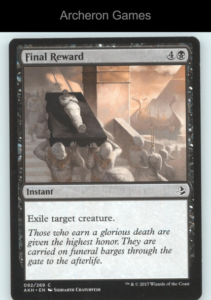Final Reward 92 C MTG Card Amonkhet
