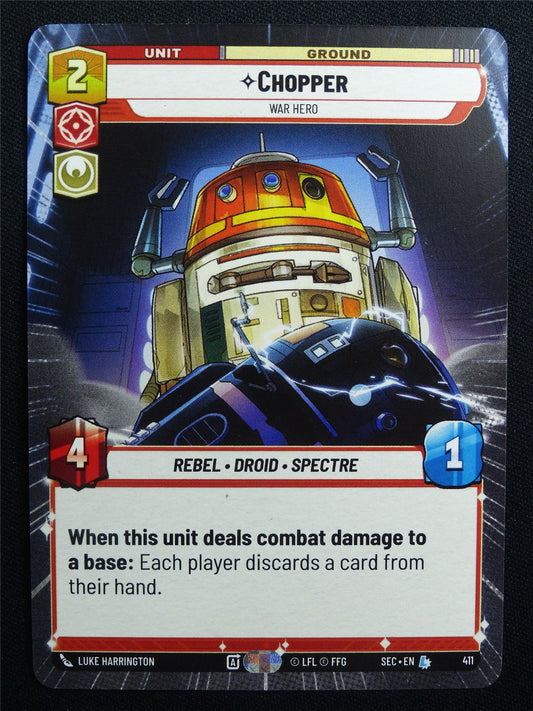 Chopper 411 Hyperspace - Star Wars Unlimited Card #9U