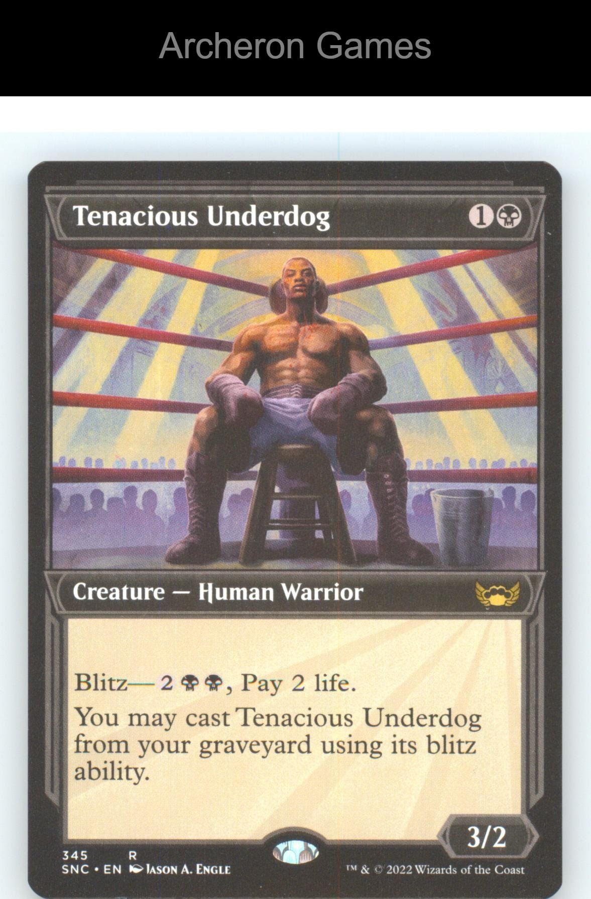 Tenacious Underdog (Showcase) SNC 345 R MTG Card NM/EX+
