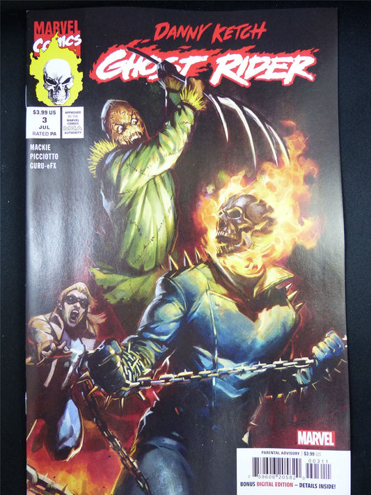 Danny Ketch: GHOST Rider #3 - Sep 2023 Marvel Comic #2RI