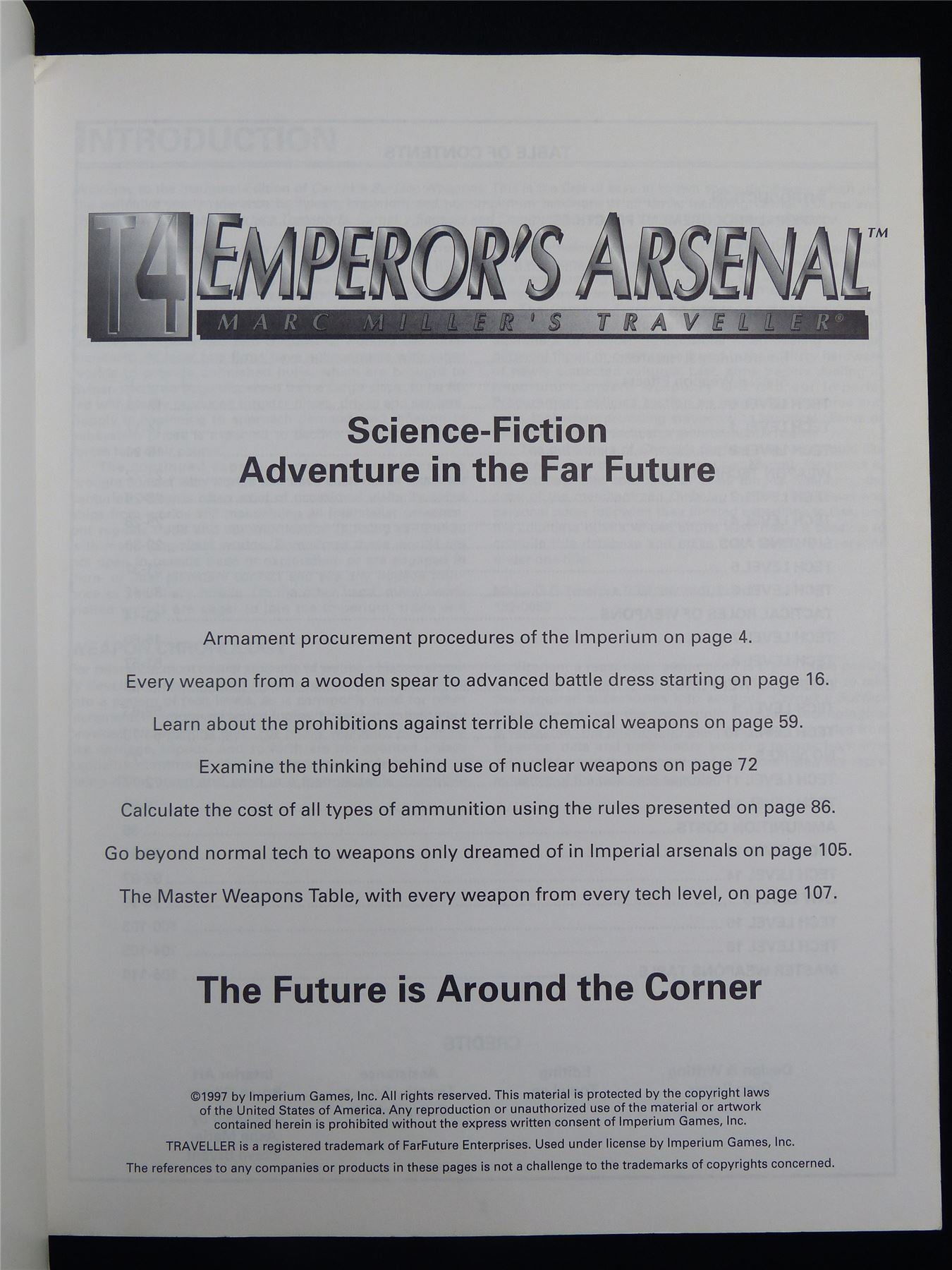 Traveller: Emperor's Arsenal - Roleplaying Softback #2RN