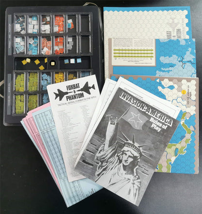 Invasion America: Death Throes of the Superpower: Historical Simulation Game - SPI Game #NM