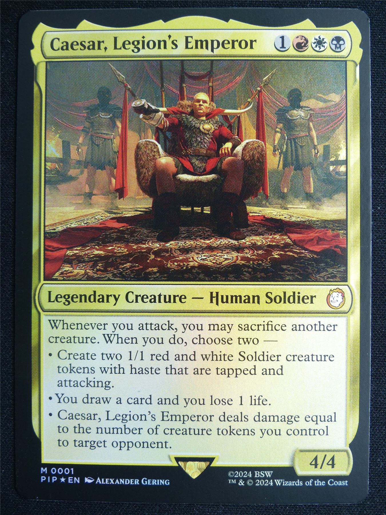 Caesar Legion's Emperor Foil - PIP - Mtg Card #4O0