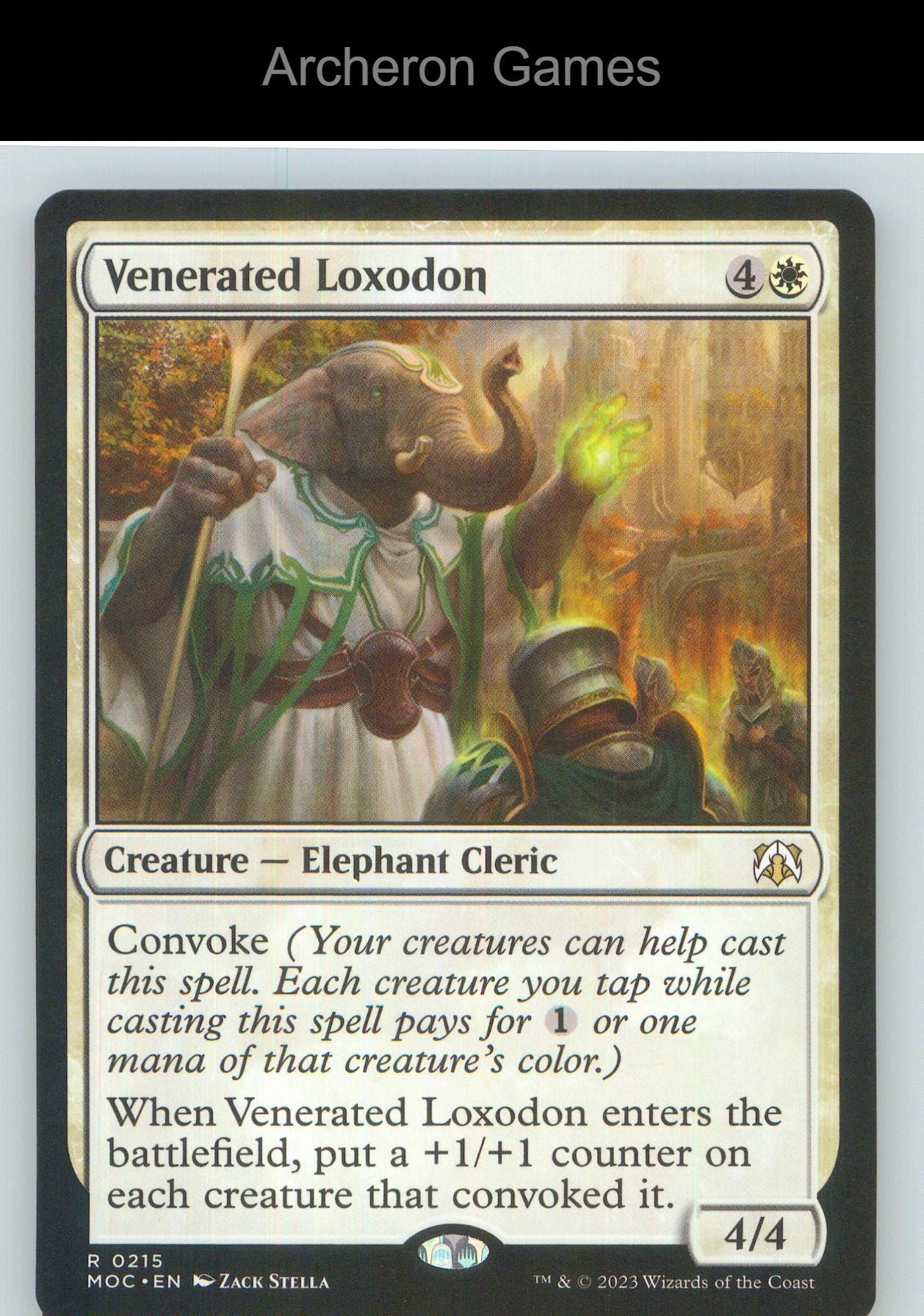 Venerated Loxodon MOC 215 R MTG Card NM/EX+