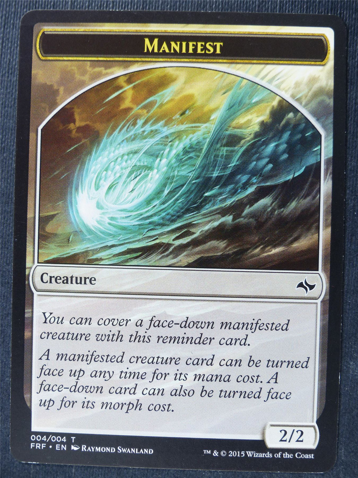 Manifest Token - Mtg Card #41E