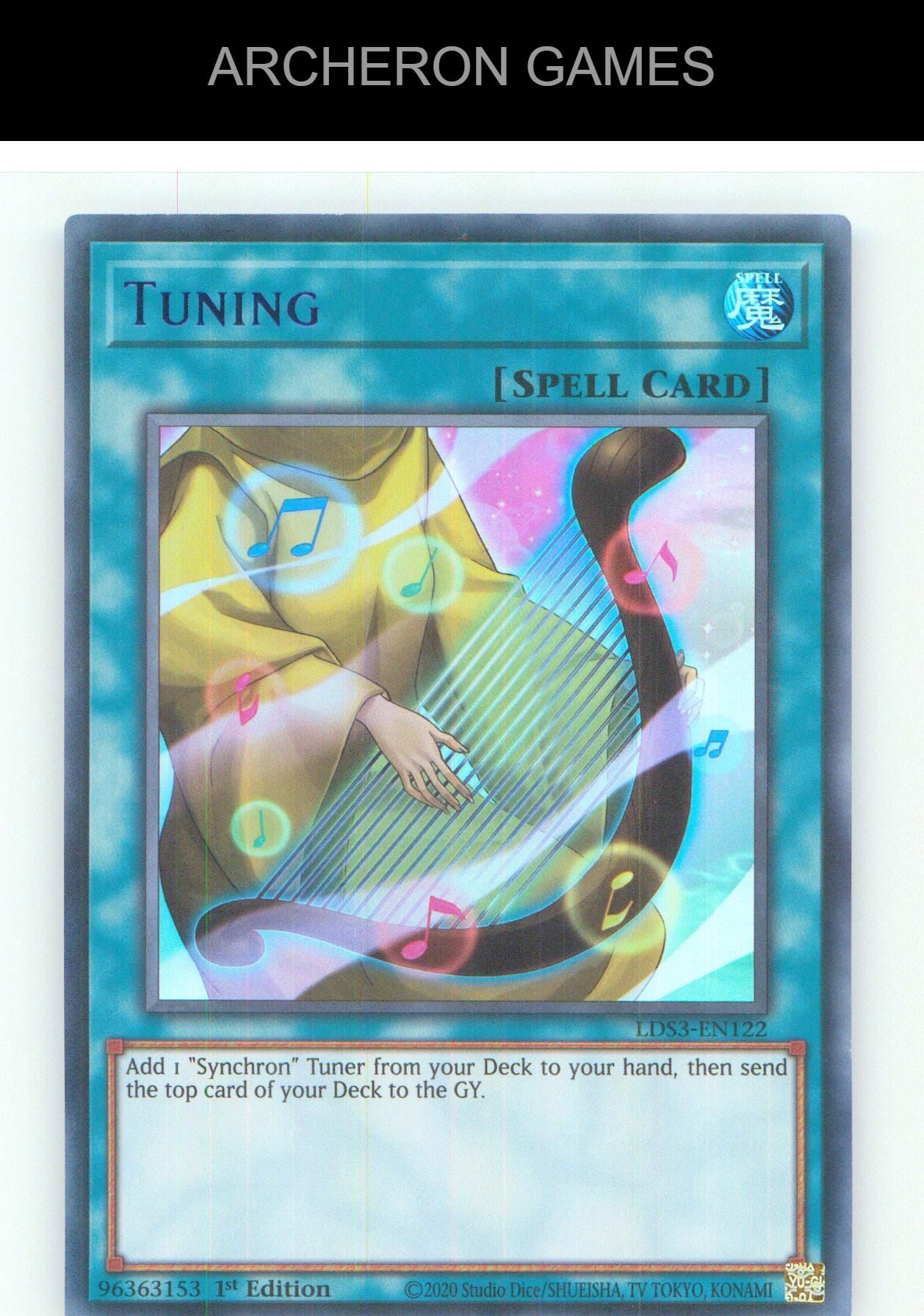 Tuning (Blue) UR YUGIOH Card 1st Edition