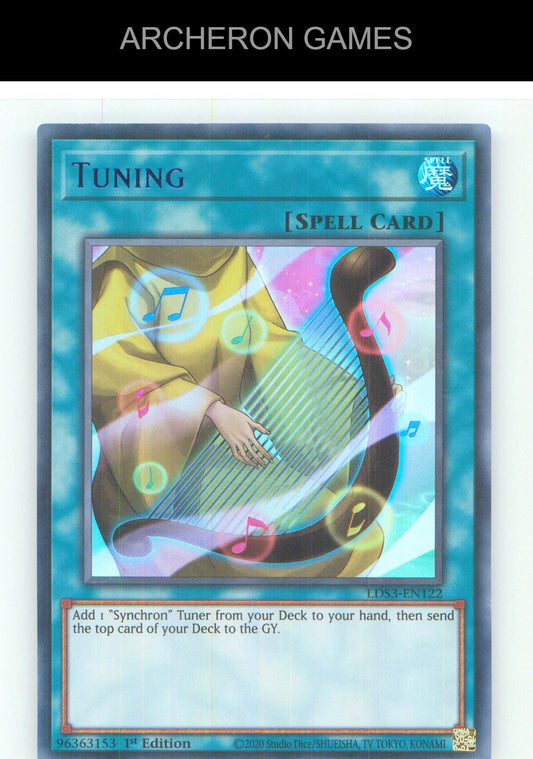 Tuning (Blue) UR YUGIOH Card 1st Edition