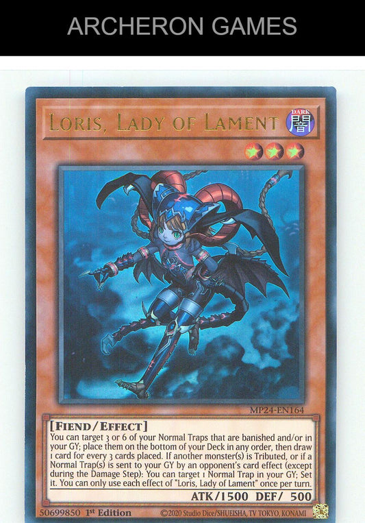 Loris, Lady of Lament Ultra Rare YUGIOH Card 1st Edition