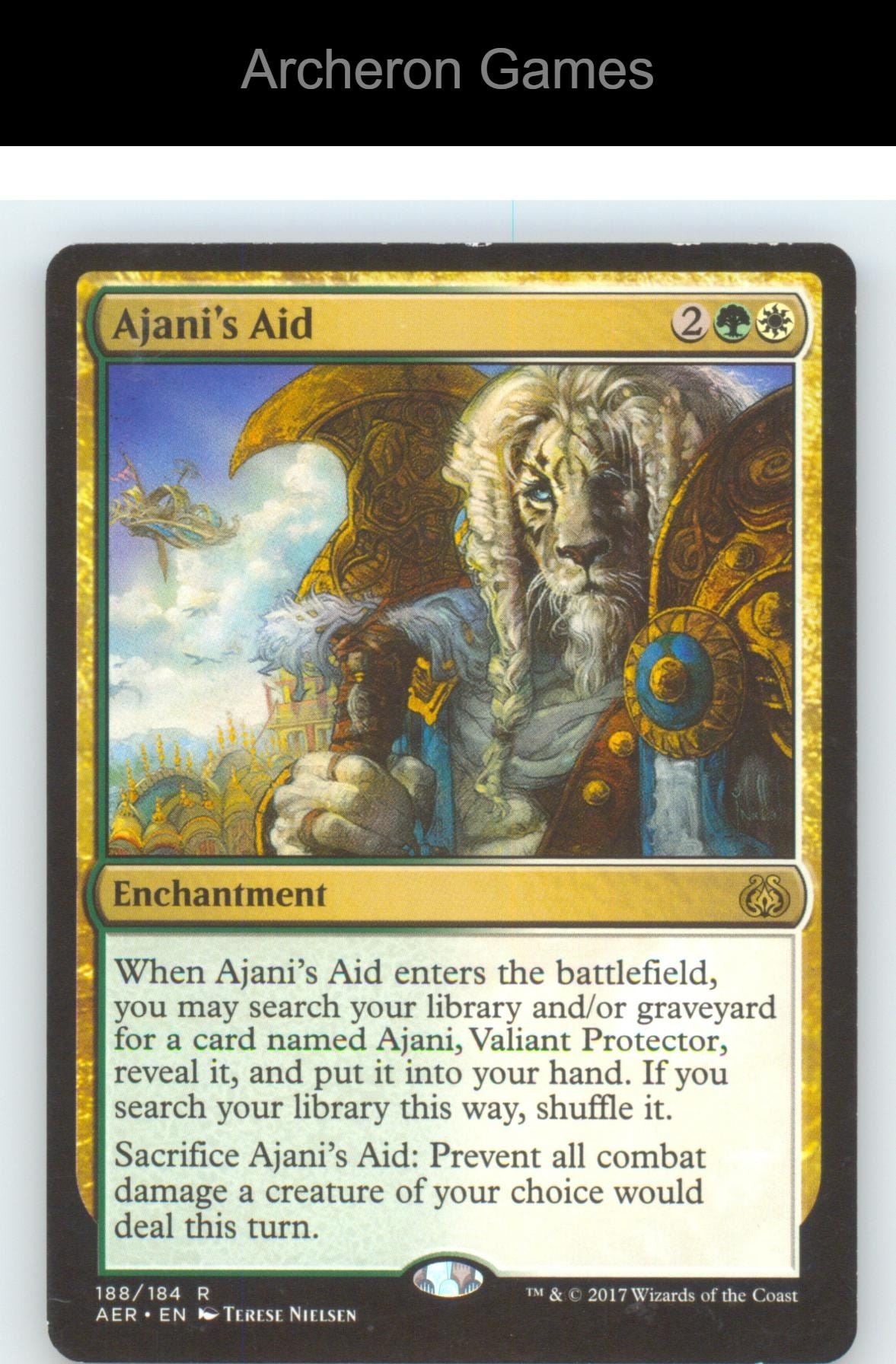 Ajani's Aid AER 188 R MTG Card NM/EX+