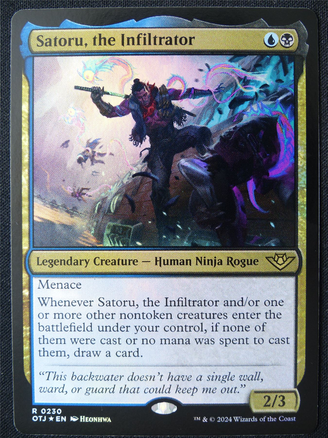 Satoru the Infiltrator Foil - OTJ - Mtg Card #1BE