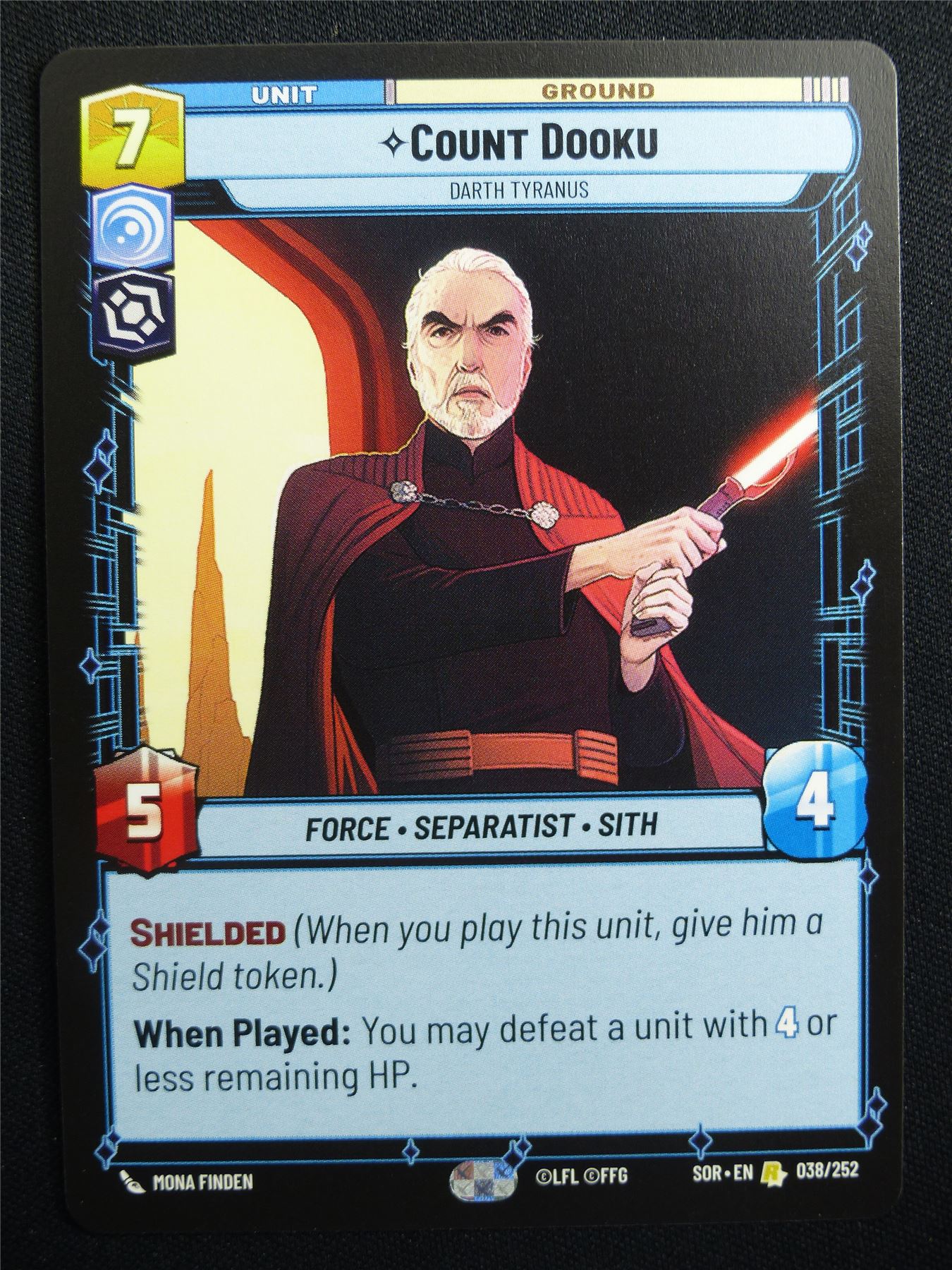 Count Dooku 038/252 - Star Wars Unlimited Card #9P