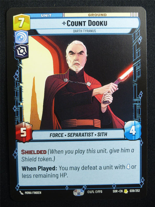 Count Dooku 038/252 - Star Wars Unlimited Card #9P