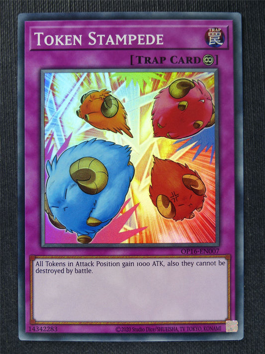 Token Stampede OP16 Super Rare - Yugioh Cards #190