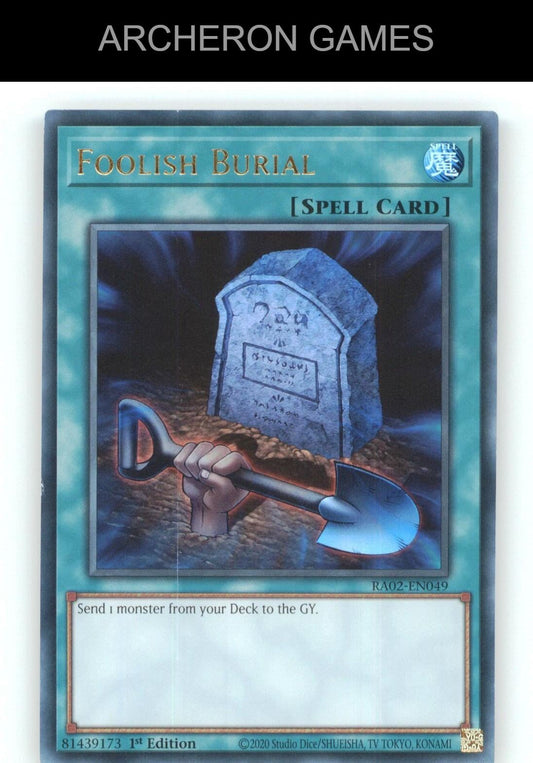 Foolish Burial (PUR) Ultra Rare YUGIOH Card