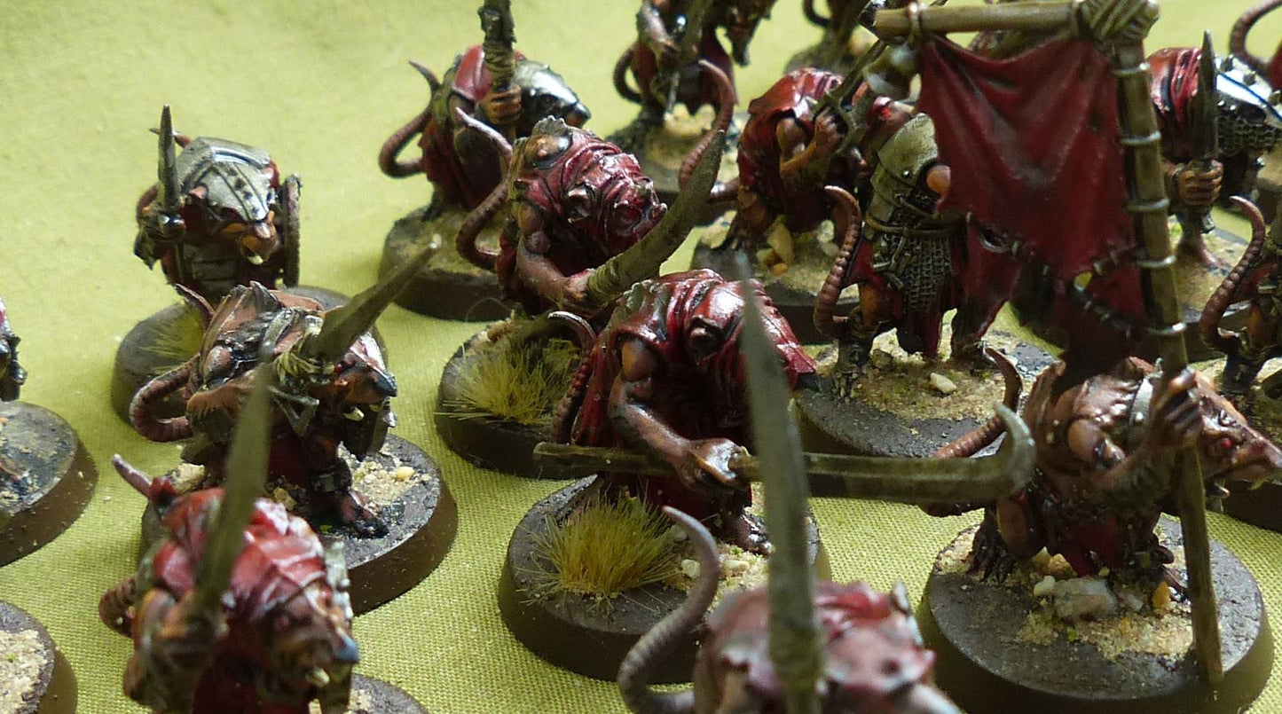 Clanrats painted - Skaven - Warhammer AoS #16J