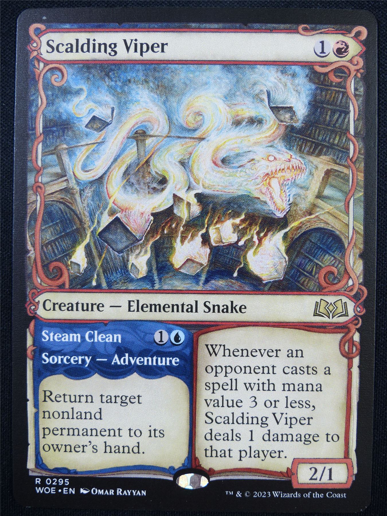 Scalding Viper Showcase - WOE - Mtg Card #2YC