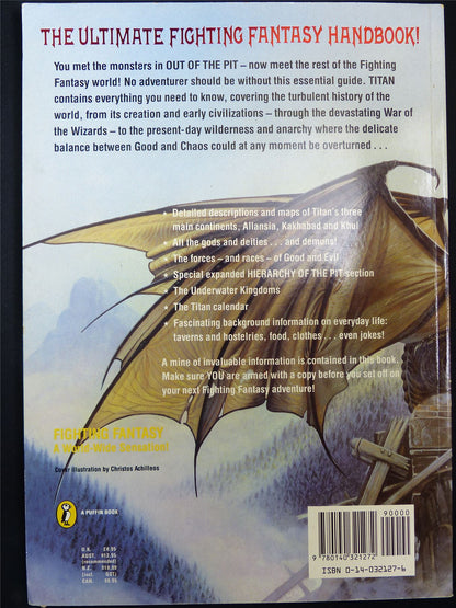 Titan The Fighting Fantasy World - Roleplaying Book Softback #2SQ