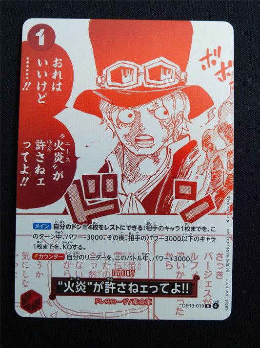 But Ace Here Said you Deserved It!! OP13-019 R Foil Anniversary - Japanese One Piece Card #3KU