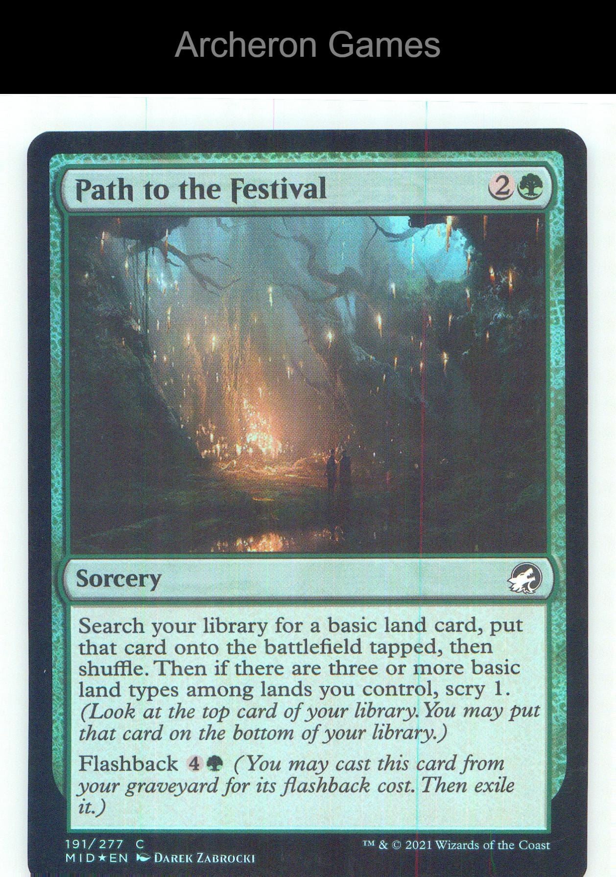Path to the Festival MID 191 C MTG Card NM/EX+ Foil
