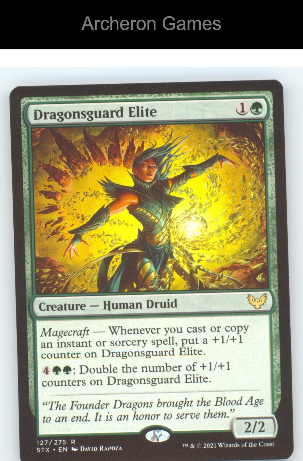 Dragonsguard Elite STX 127 R MTG Card NM/EX+