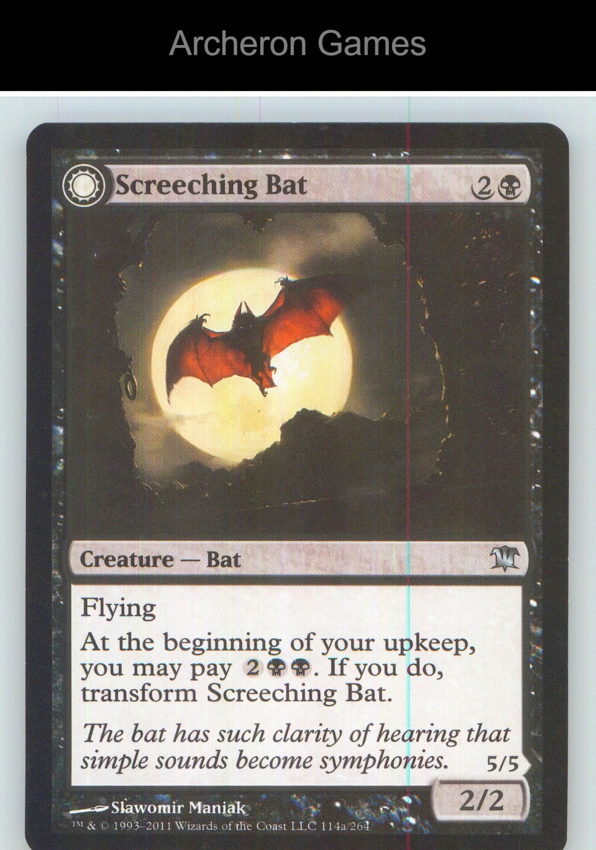 Screeching Bat ISD 114 UC MTG Card NM/EX+