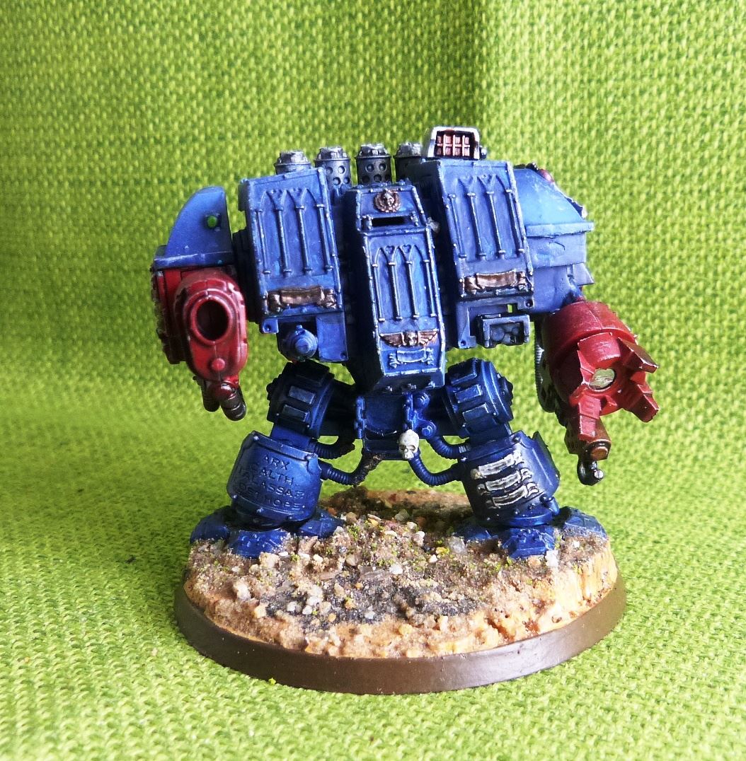OOP Crimson Fists Dreadnought - Painted - Space Marines - Warhammer AoS 40k #HH