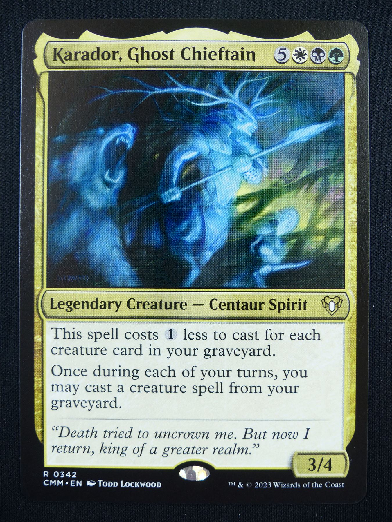 Karados Ghost Chieftain - CMM - Mtg Card #26Z