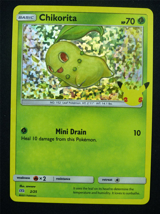 Chikorita 2/25 Promo Holo - Pokemon Card #O6