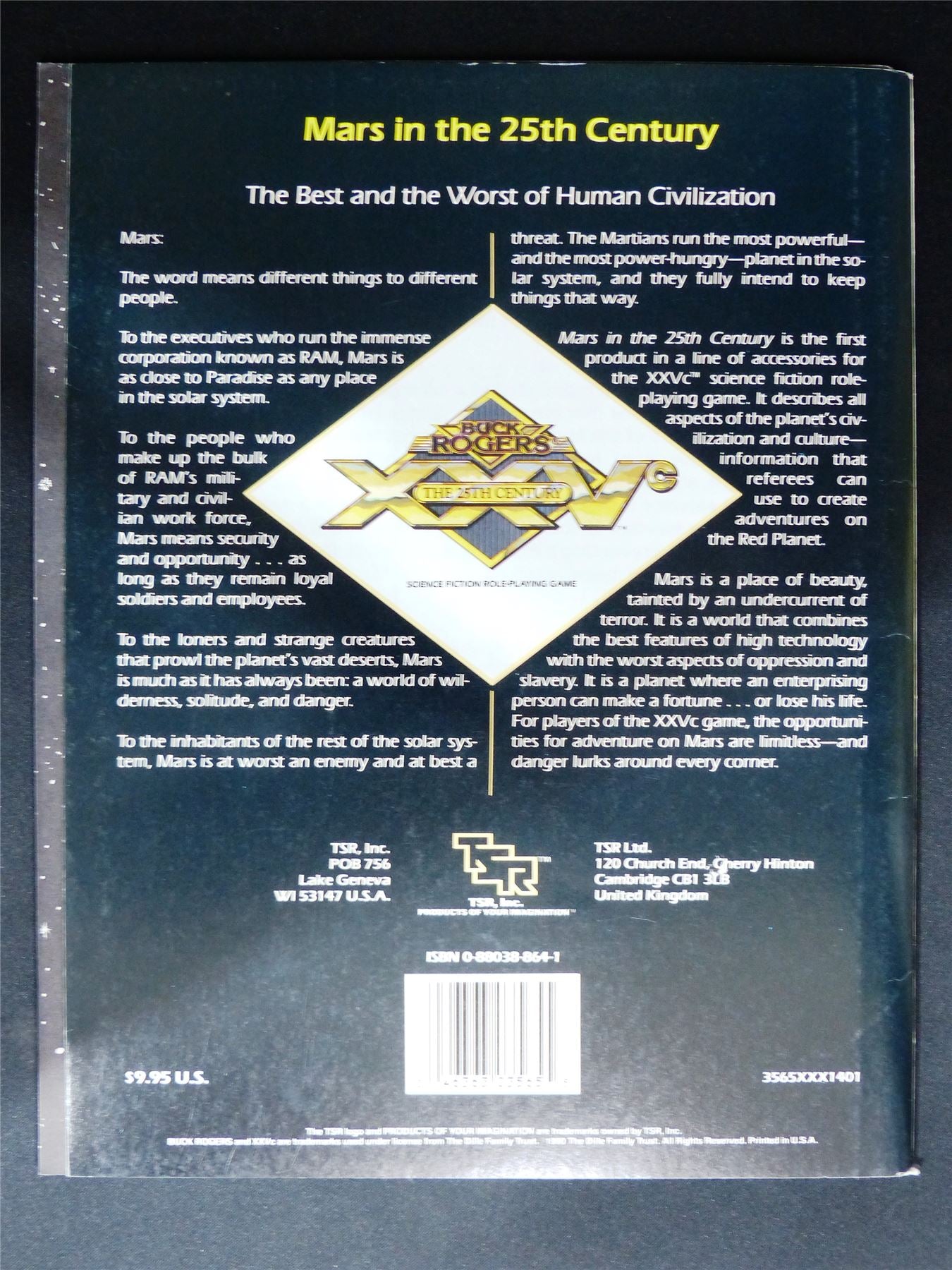 Buck Rogers 25th Century: Mars in the 25th Century Advenuter - TSR Roleplay booklet #2VB