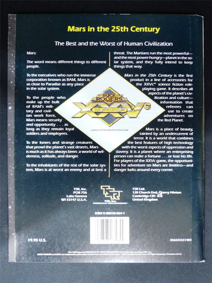 Buck Rogers 25th Century: Mars in the 25th Century Advenuter - TSR Roleplay booklet #2VB
