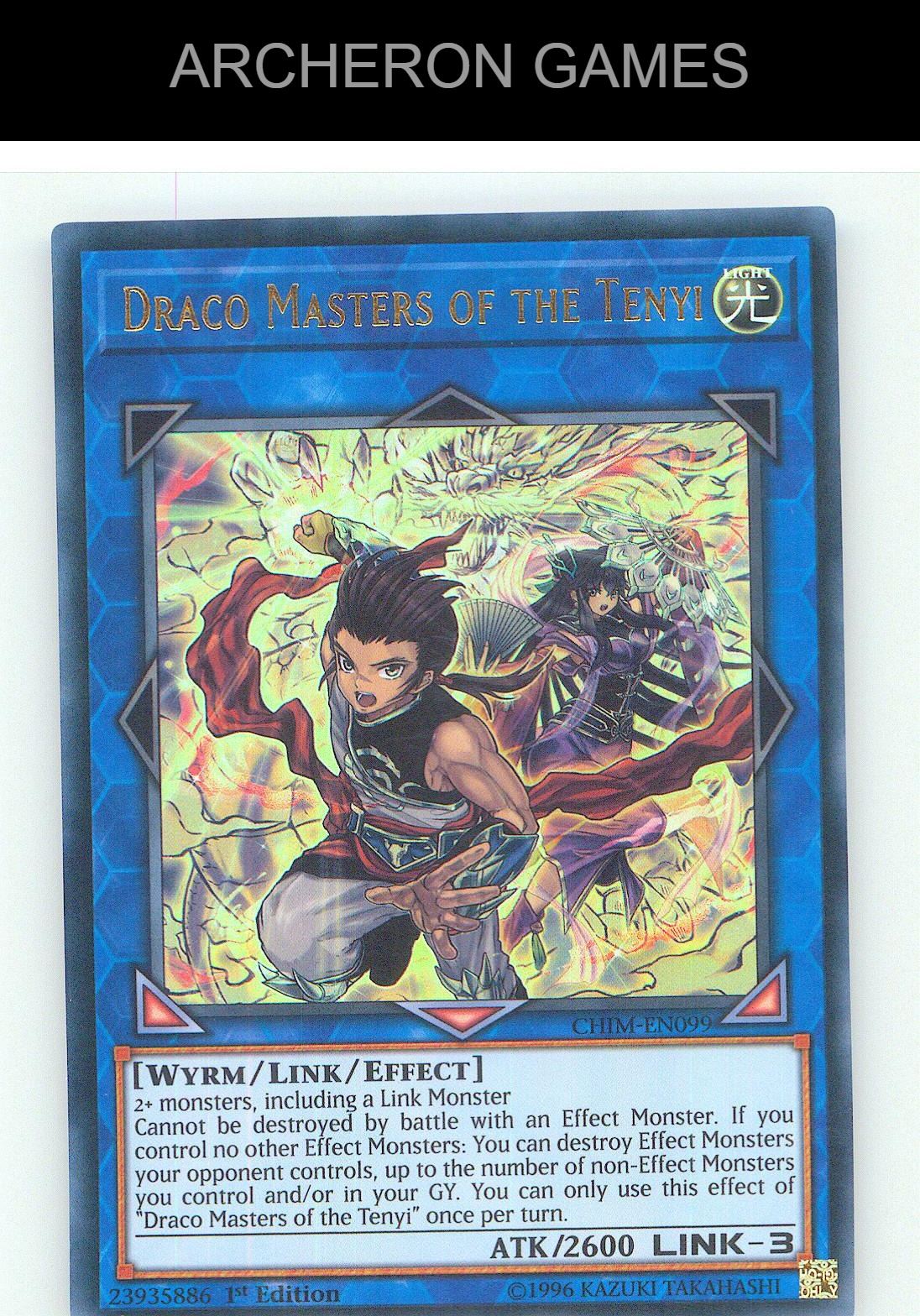 Draco Masters of the Tenyi Ultra Rare YUGIOH Card Unlimited