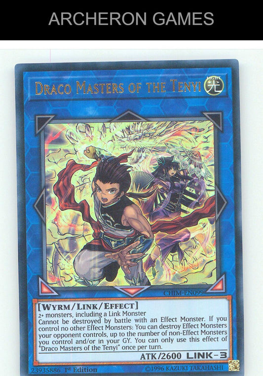 Draco Masters of the Tenyi Ultra Rare YUGIOH Card Unlimited