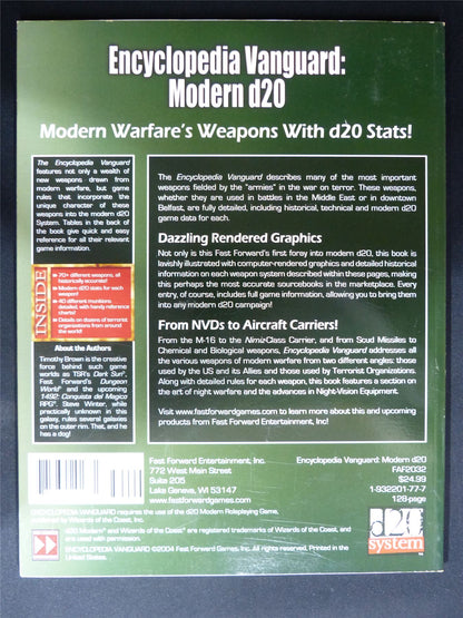 Encyclopedia Vanguard: Modern D20 - D20 System Roleplaying Softback #2MO