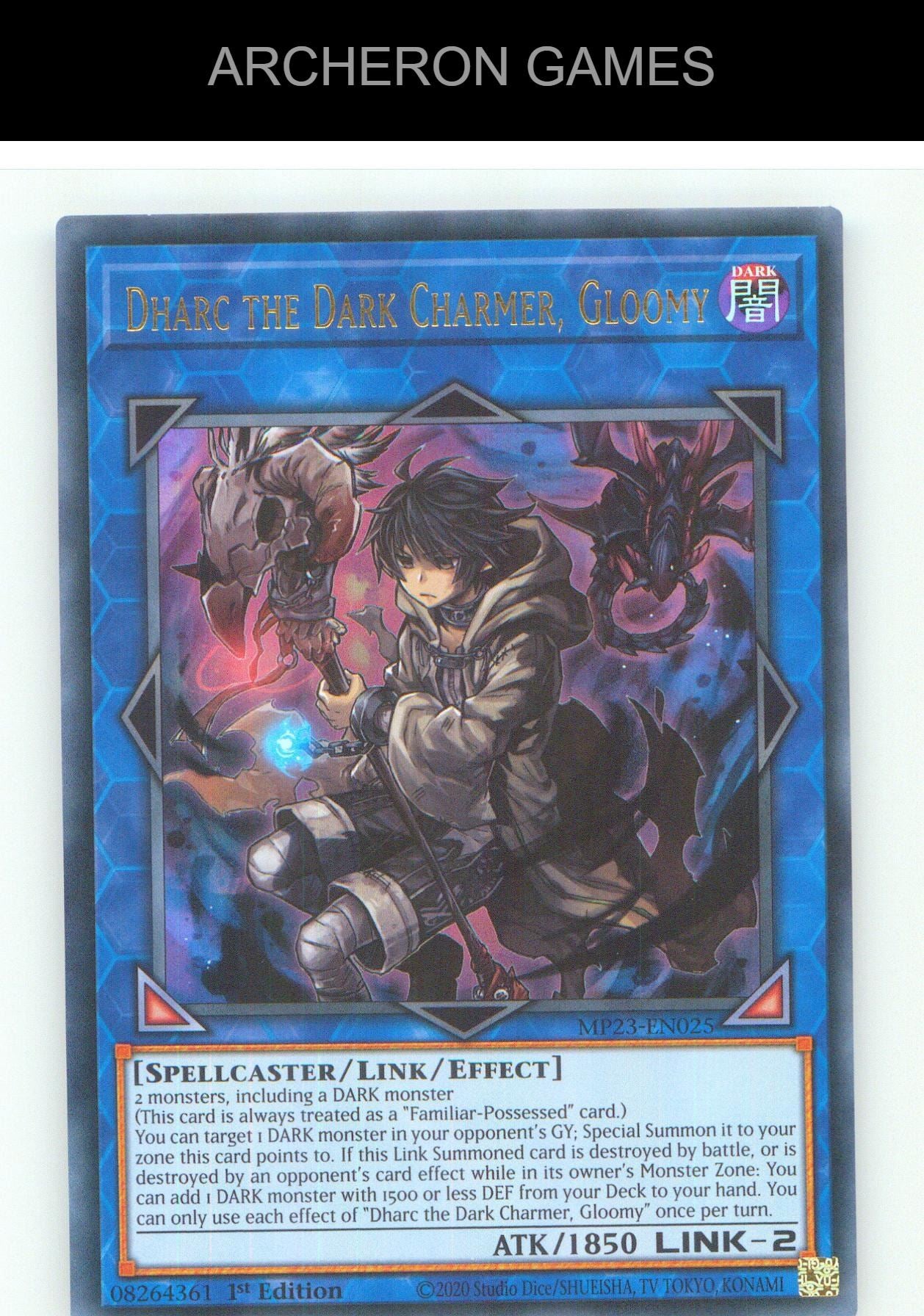 Dharc the Dark Charmer, Gloomy UR YUGIOH Card 1st Edition