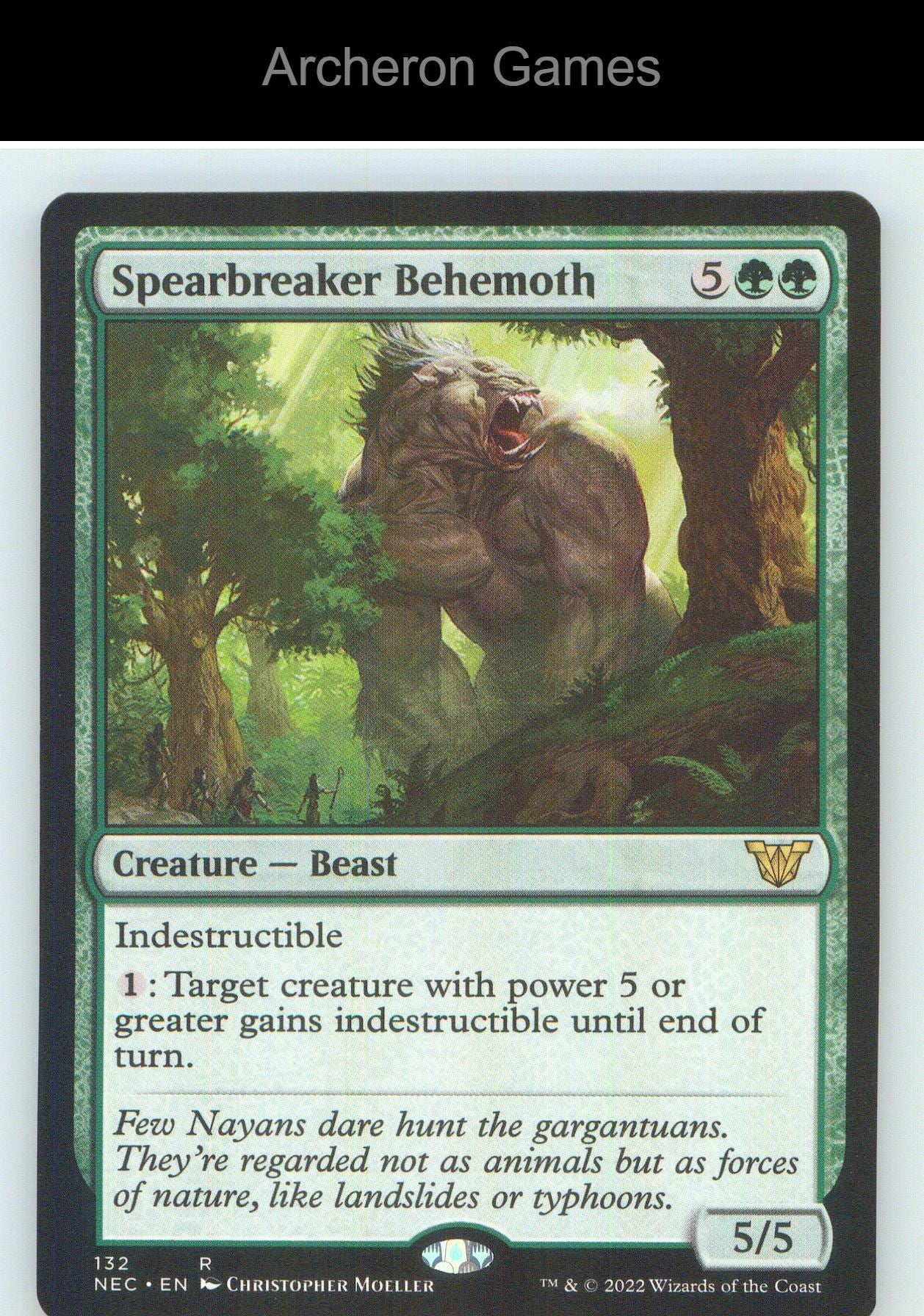 Spearbreaker Behemoth NEC 132 R MTG Card NM/EX+