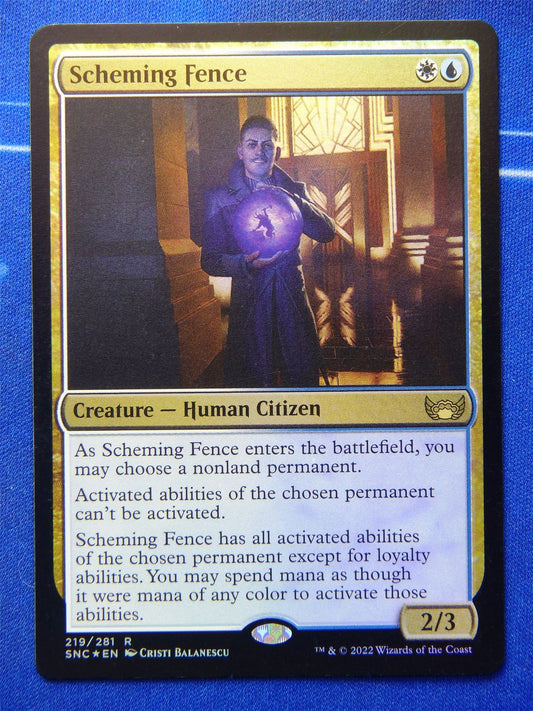 Scheming Fence Foil - Mtg Card #57B