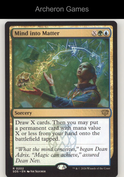 Mind into Matter SOS 202 R MTG Card Secrets of Strixhaven